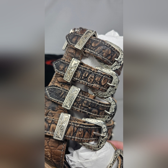 ***$OLD***Free Bird Brooklynn Vintage Croco Sandals Size 7 NIB - Picture 14 of 17